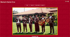 Desktop Screenshot of mariachisantacruz.com