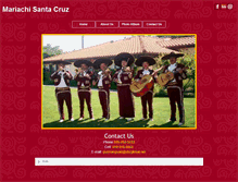 Tablet Screenshot of mariachisantacruz.com